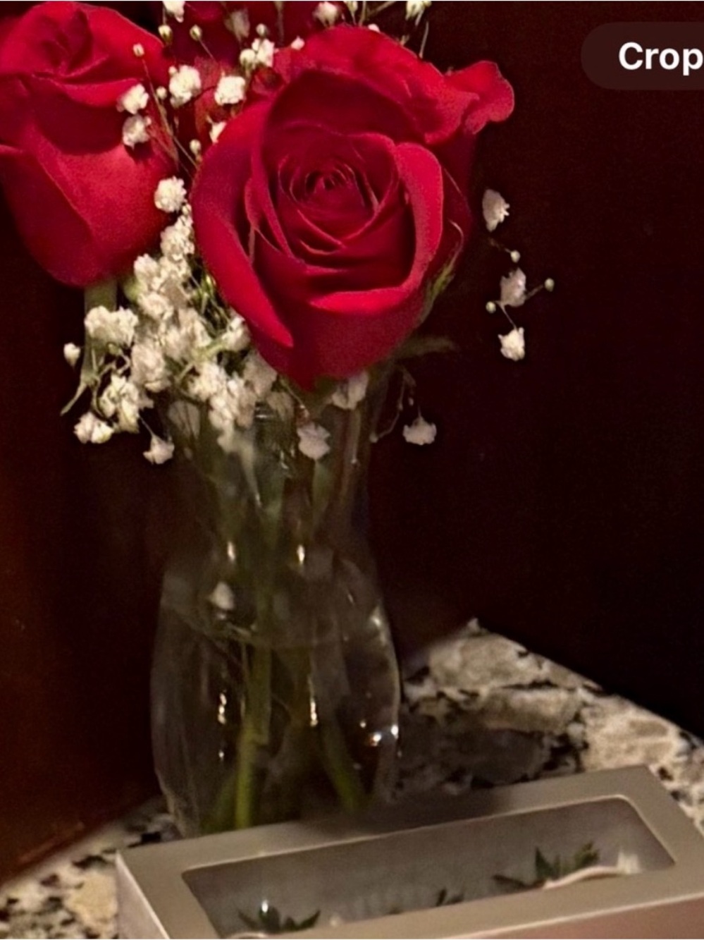 Clear Glass Vase - Picture 2 of 2